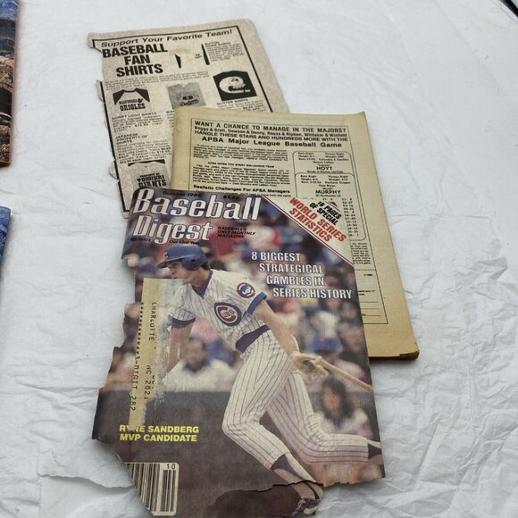 Vintage Baseball Digest 1984 lot of 4 issues June Aug Oct Nov‎ Acceptable **read - Picture 4 of 7